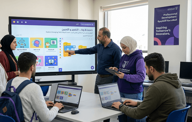 الأولاد يستفيدون من برامج الذكاء الاصطناعي والروبوت